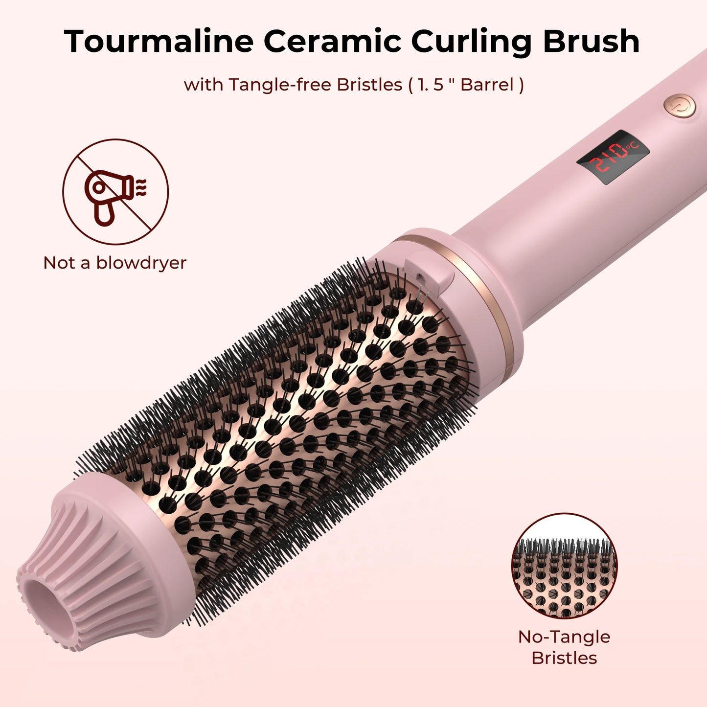 Tourmaline Keramische Haarkrulborstel