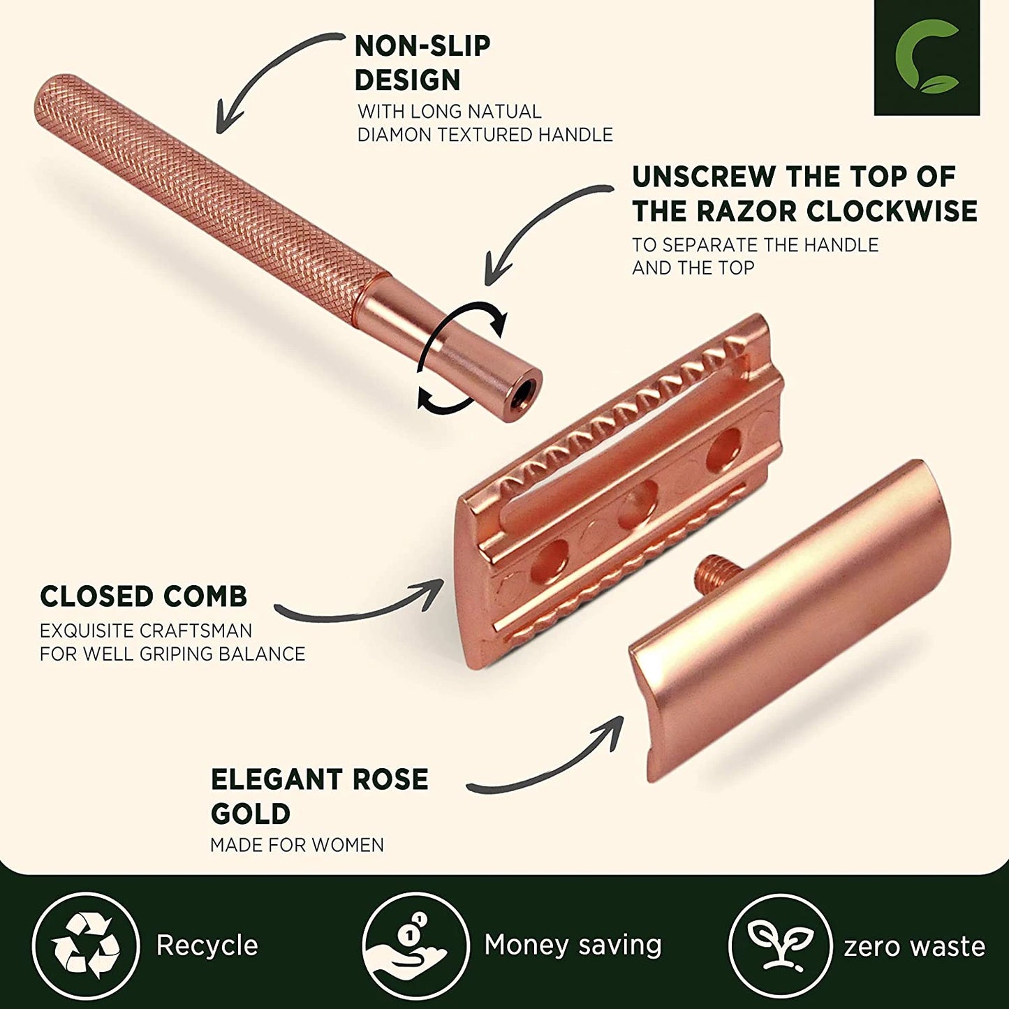 CameliSmooth Shaver Razor