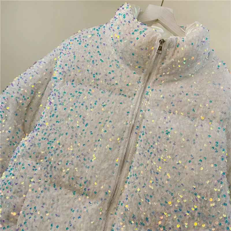 Winterse Glamour Pufferjas
