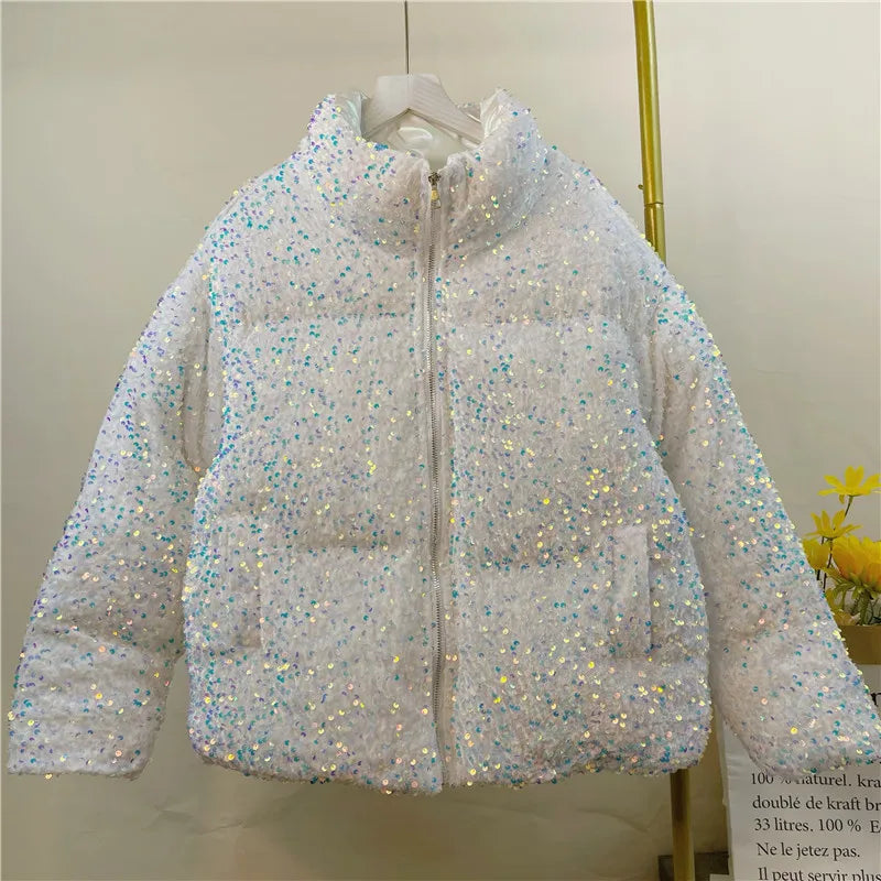 Winterse Glamour Pufferjas