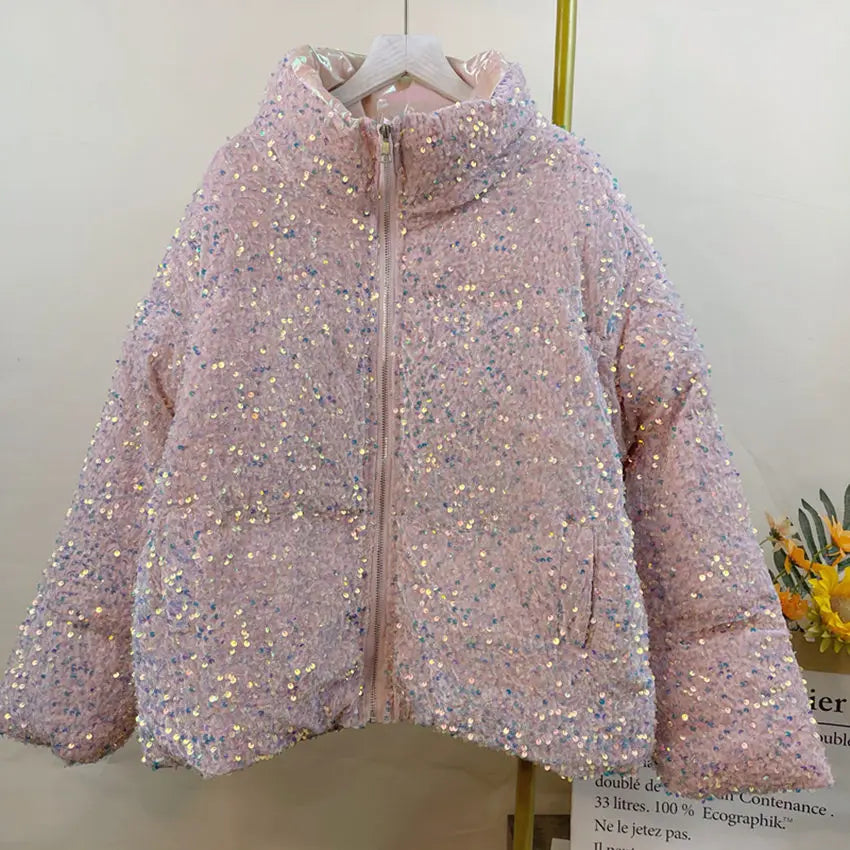 Winterse Glamour Pufferjas