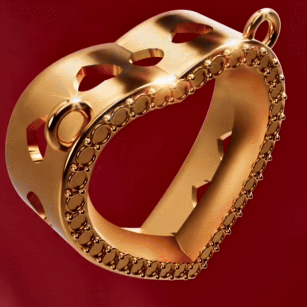 SORA Spark Hart & Zwaard Ketting