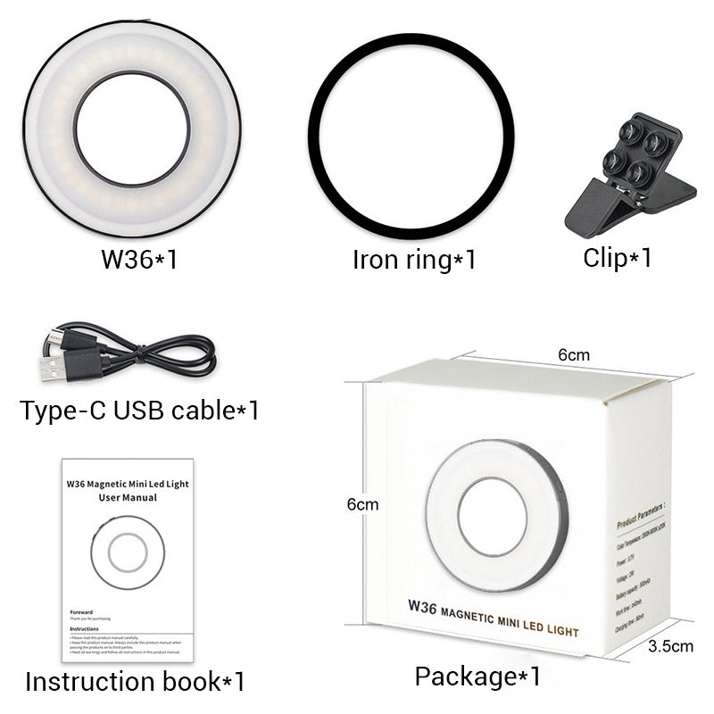 Magnetische Ringlicht Clip