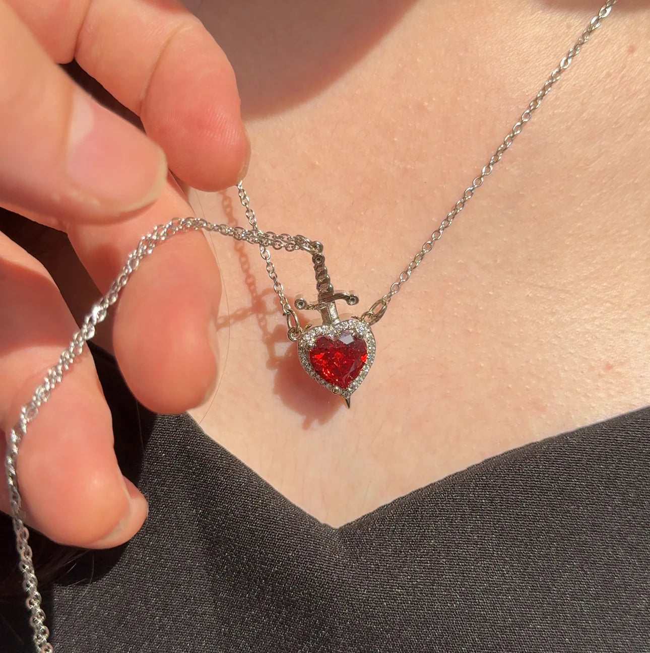 SORA Spark Hart & Zwaard Ketting