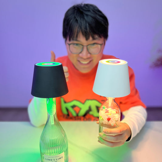 Magische GlowBottle Lichtkunst
