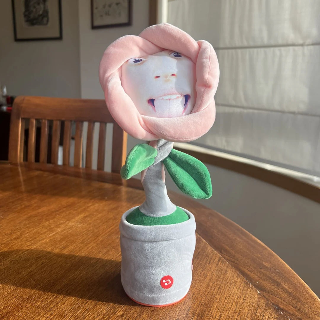 Dansende Bloemenknuffel Met Jouw Gezicht